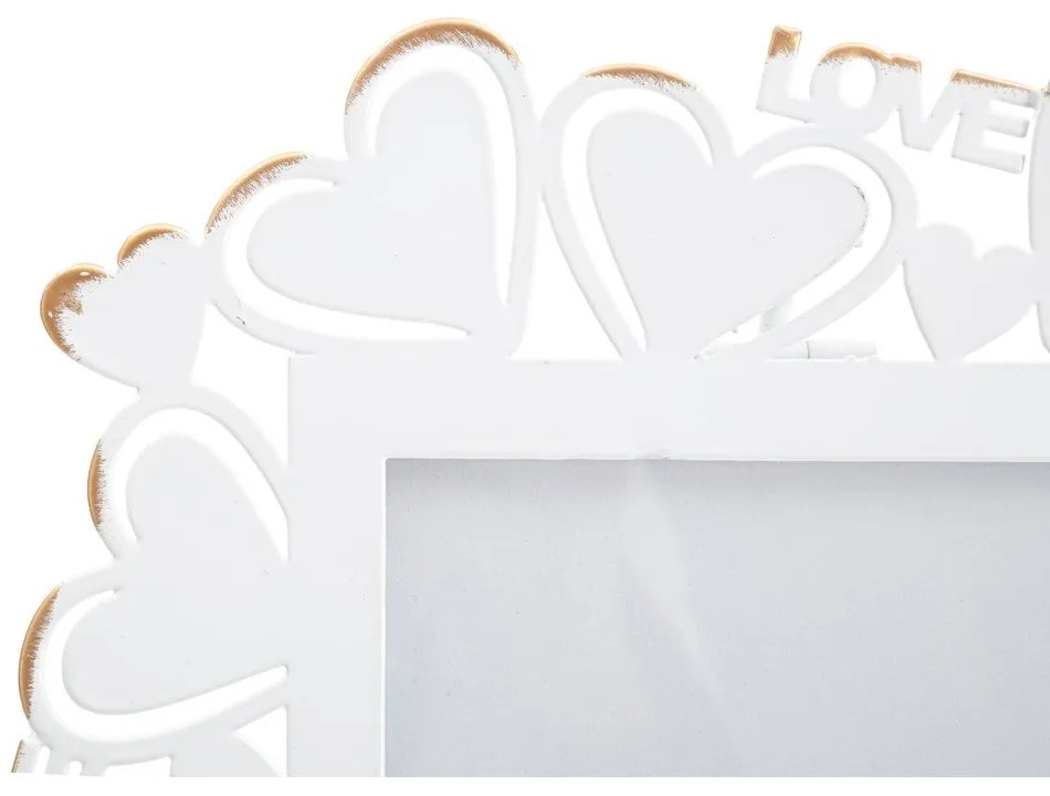 Biely kovový rámček na fotky Mauro Ferretti, 25 x 27,7 cm