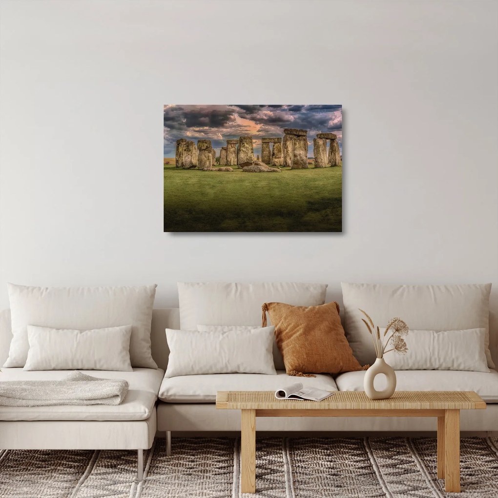 Sklenený obraz Stonehenge (70x50 cm)