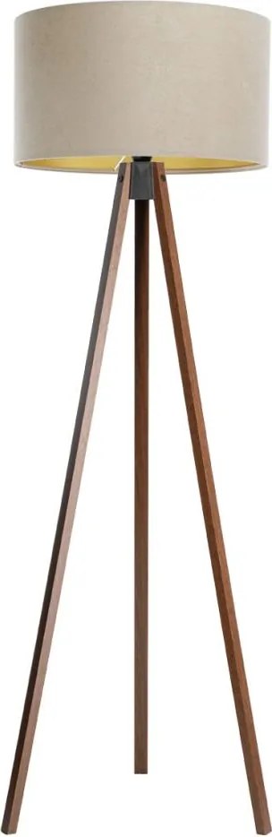Stojacia lampa STANDART 1xE27/60W/230V béžová/wenge