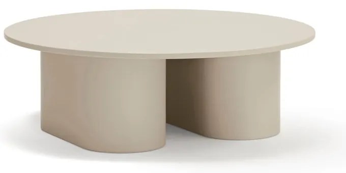 Krémovobiely konferenčný stolík 110x111 cm Totem – Teulat