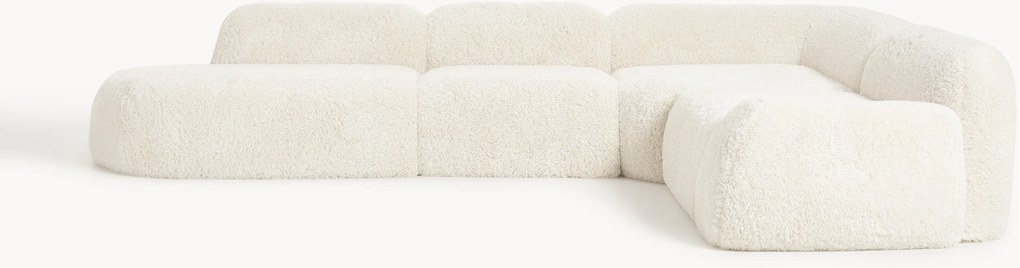 XL modulárna plyšová rohová pohovka Wolke