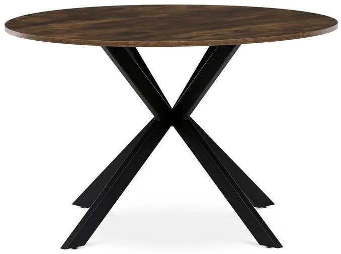 Autronic BONTEC Okrúhly jedálenský stôl 120x120cm, mdf, divoký dub, HT-F4120 OAK Farba: Hnedá