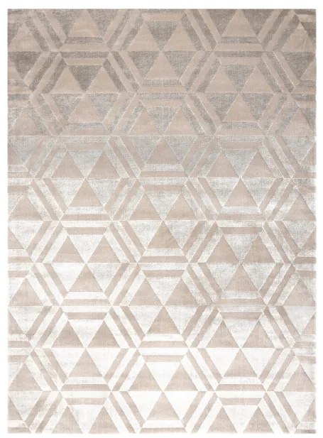 Koberec PEARL 51323C geometrický / štrukturálny, béžový