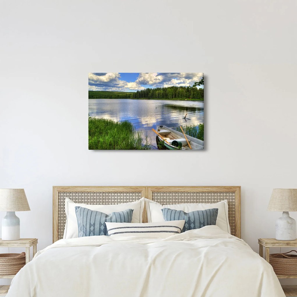 Obraz - Malebná dedina (90x60 cm)