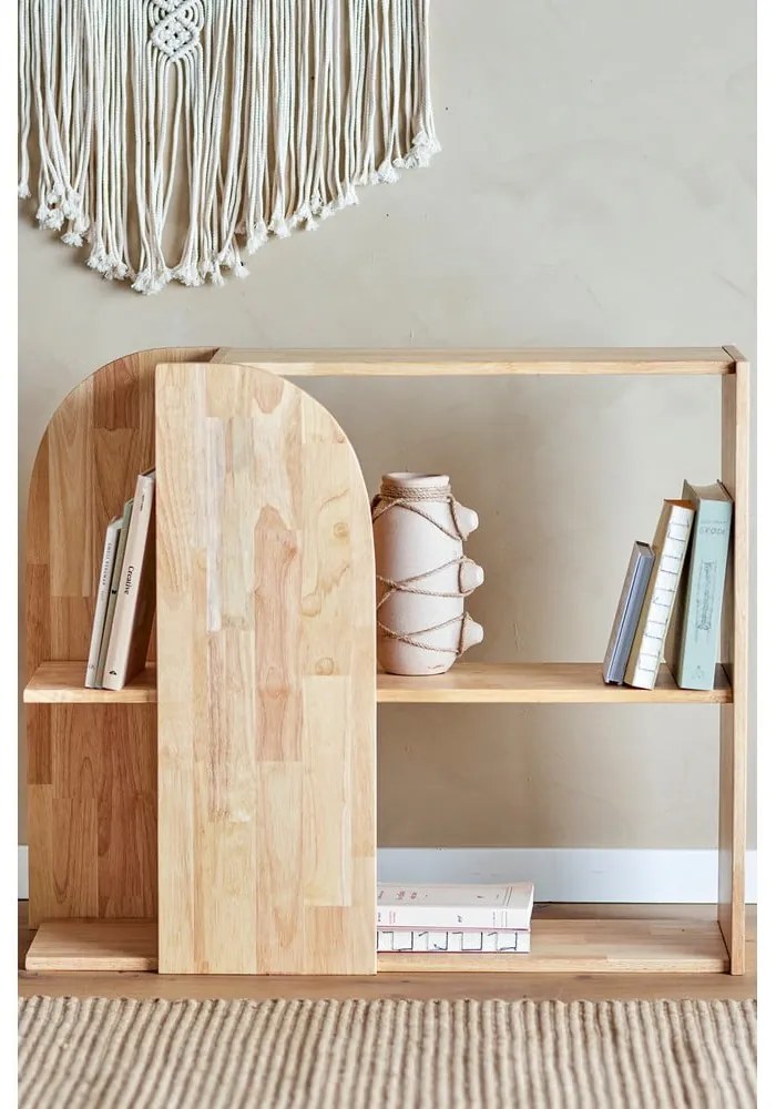 Knižnica z kaučukového dreva v prírodnej farbe 85x70 cm Alec – Bloomingville