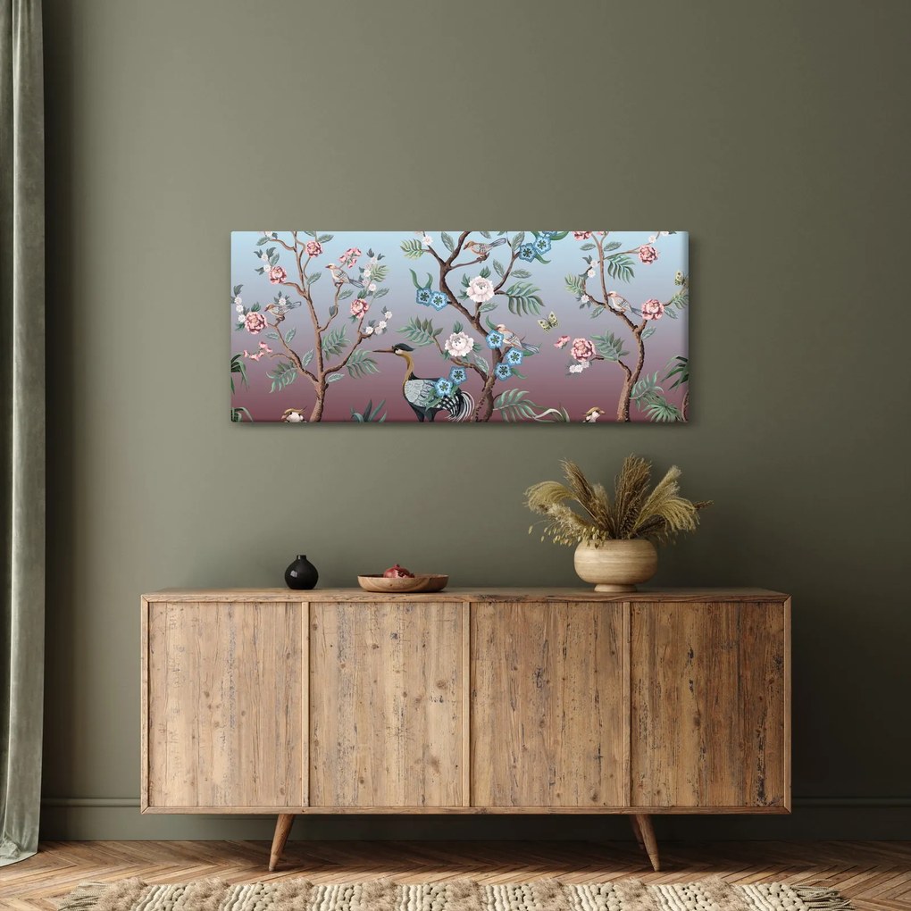 Obraz - Vtáčí park (120x50 cm)