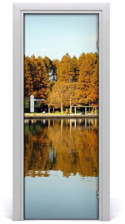 Fototapeta na dvere jeseň park 75x205 cm