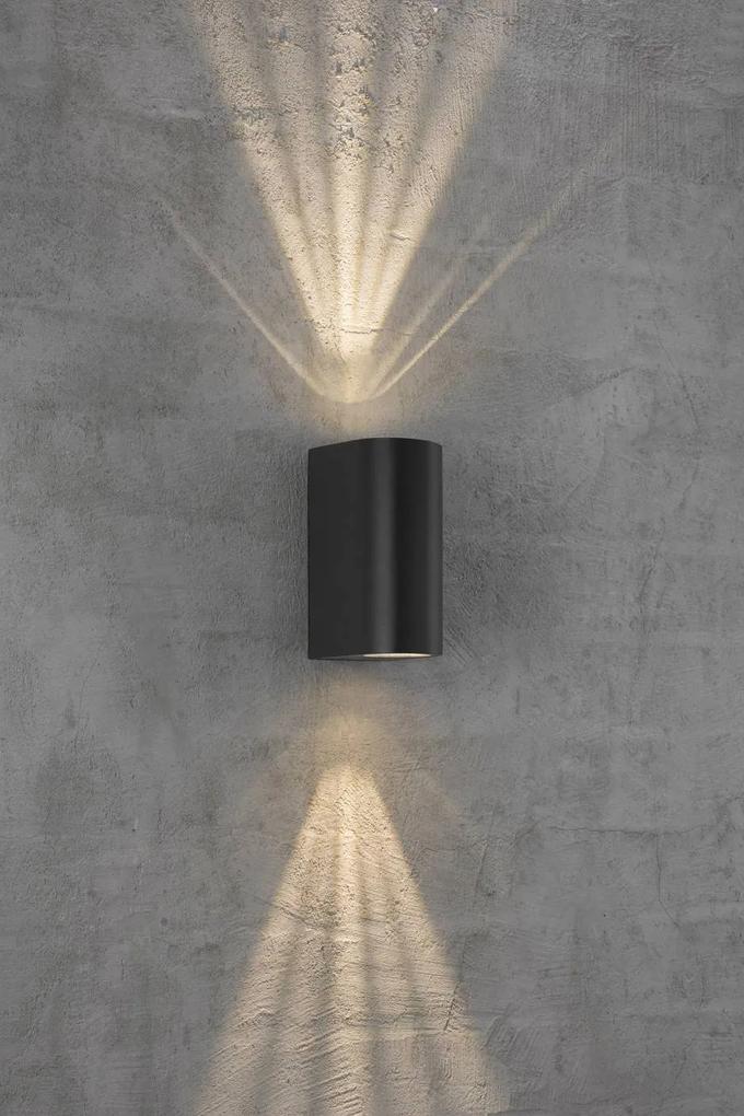 ASBOL | dizajnová vonkajšia nástenná lampa Farba: Čierna