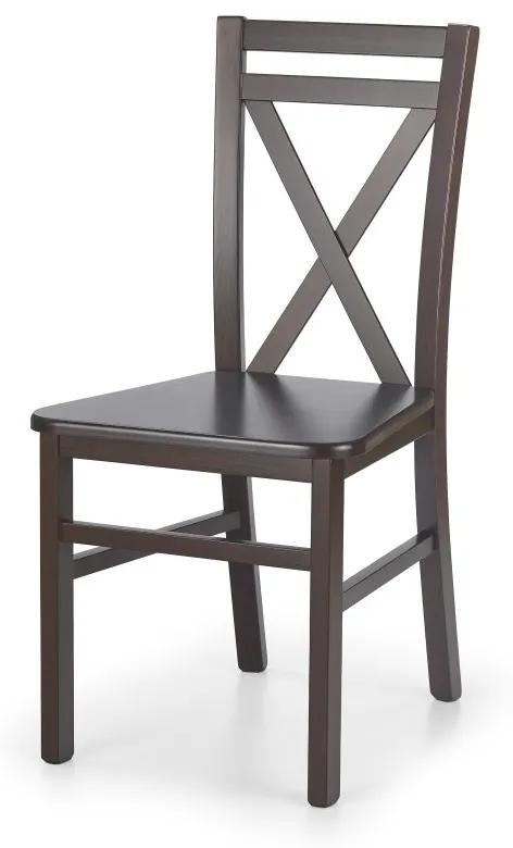 Drevená jedálenská stolička DARIUSZ 2 – masív, viac farieb Tmavý orech