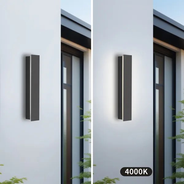 Brilagi - LED vonkajšie nástenné svietidlo LINEAR LED/8W/230V 4000K IP65 antracit