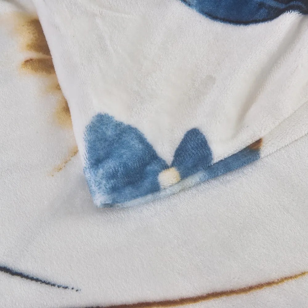 Tmavomodré mikroplyšové obliečky na jednolôžko 140x200 cm Marbella – My House