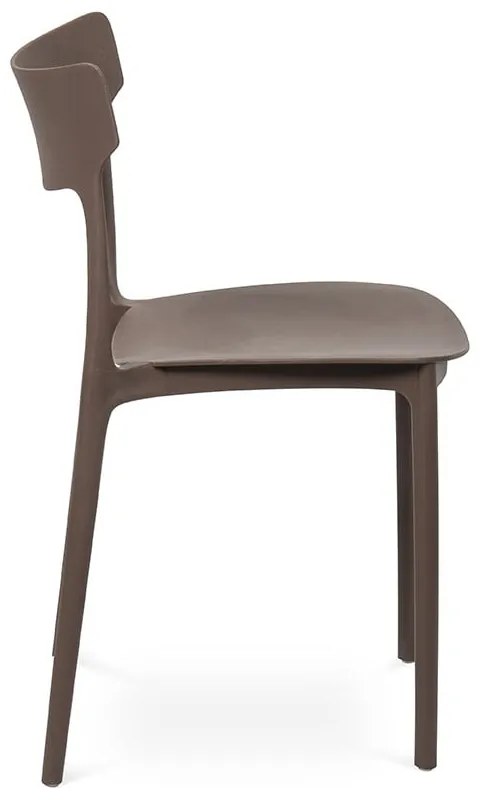 Hnedá plastová záhradná stolička Biá – Bonami Essentials