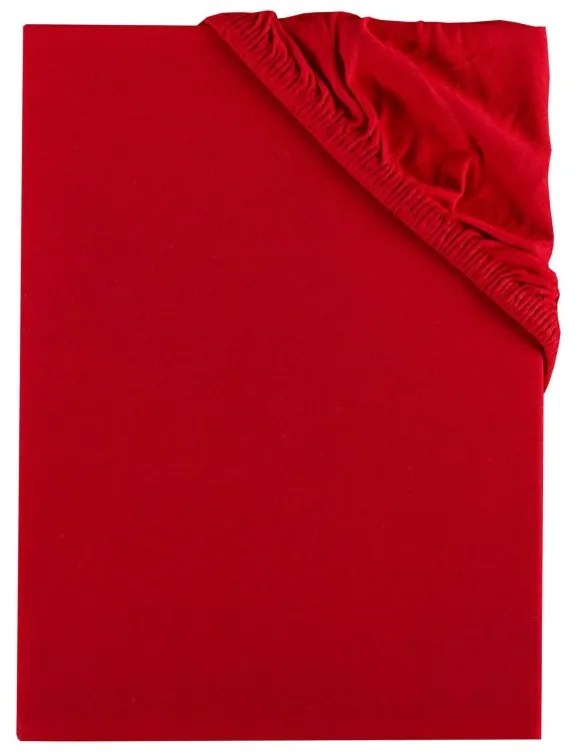 Plachta posteľná červená jersey EMI, Plachta Queen 150x200