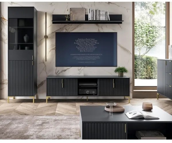 Televízny stolík FLOP čierny