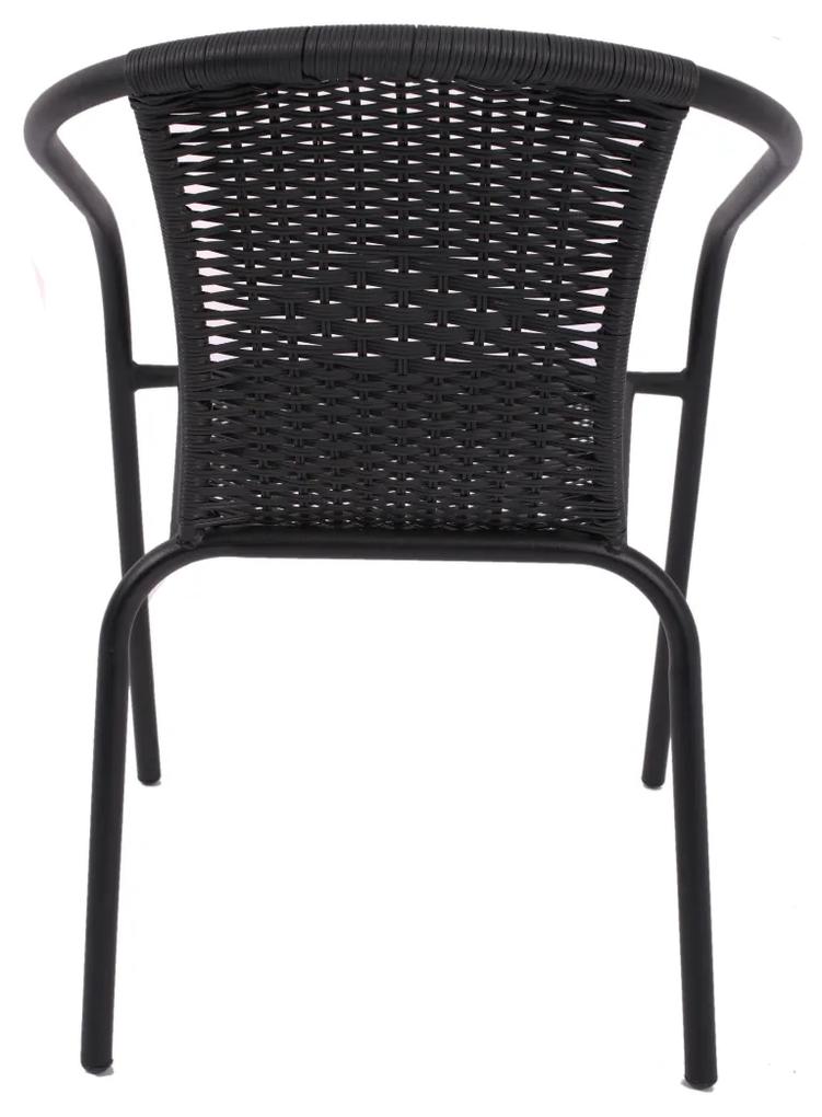 Záhradná stolička Herkules III - čierna