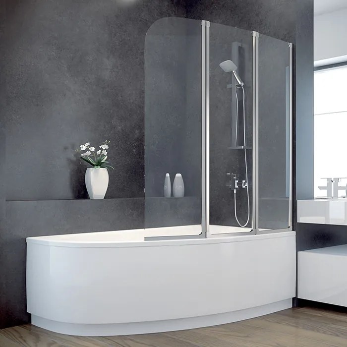Besco Akrylátová asymetrická vaňa Cornea 140x80 (150x100) BESCO-Rozmery: 140x80, BESCO-Farba: Biela, BESCO-Orientácia: Pravá