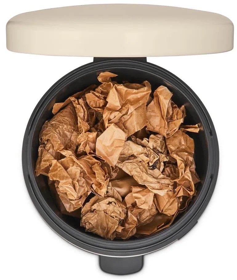 Béžový nášľapný oceľový odpadkový kôš 30 l NewIcon – Brabantia