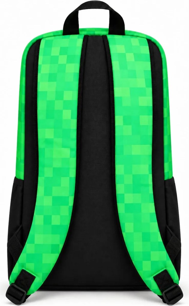 Školský batoh Minecraft Creeper – motív Pixel Green - 12L