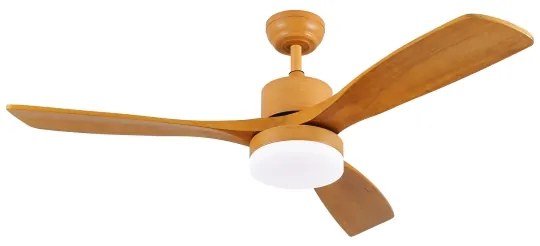 ZEVENTI - LED stropný ventilátor MARE LED/24W/230V Wi-Fi Tuya dub + diaľkový ovládač