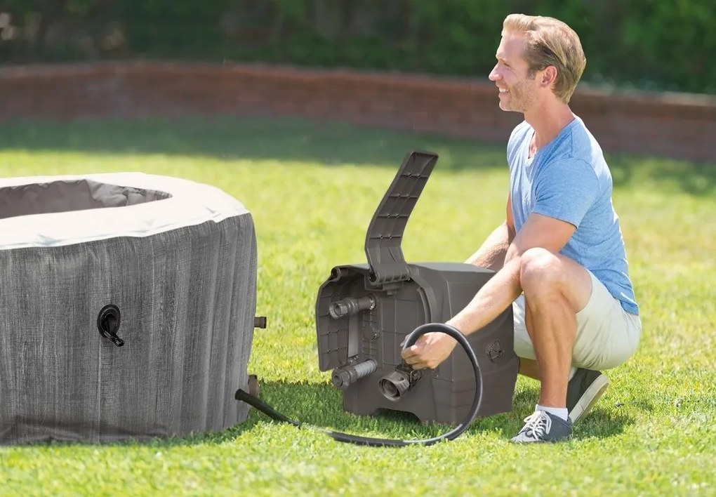 Intex | Vírivý bazén Pure Spa - Bubble Greywood Deluxe AP 6 + výhodný set príslušenstva | 19900146