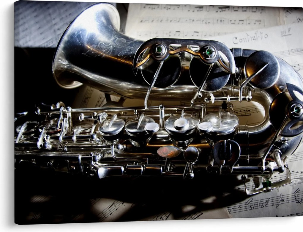 Obraz - Saxofón (70x50 cm)