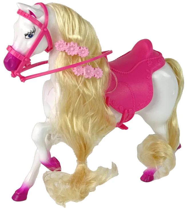 Lean Toys Súprava bábiky s koníkom a doplnkami