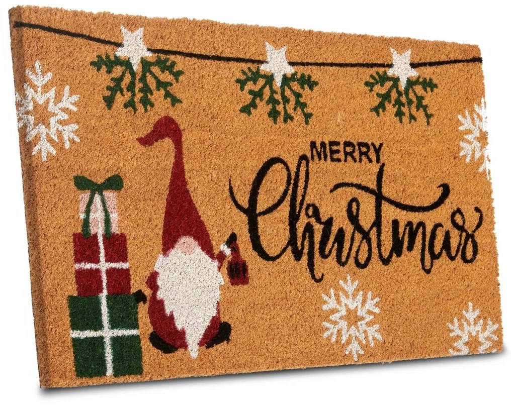 Hanse Home, Rohožka Trpaslík s darčekmi 106194 - na von aj na doma, 40x70, hnedá, chodba / predsieň