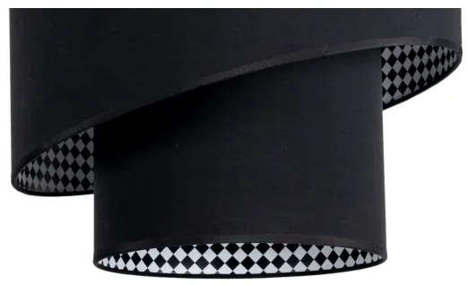 Luster na lanku LORI 1xE27/60W/230V čierna