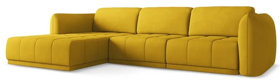 Žltá rohová pohovka (ľavý roh) Hoku – Makamii