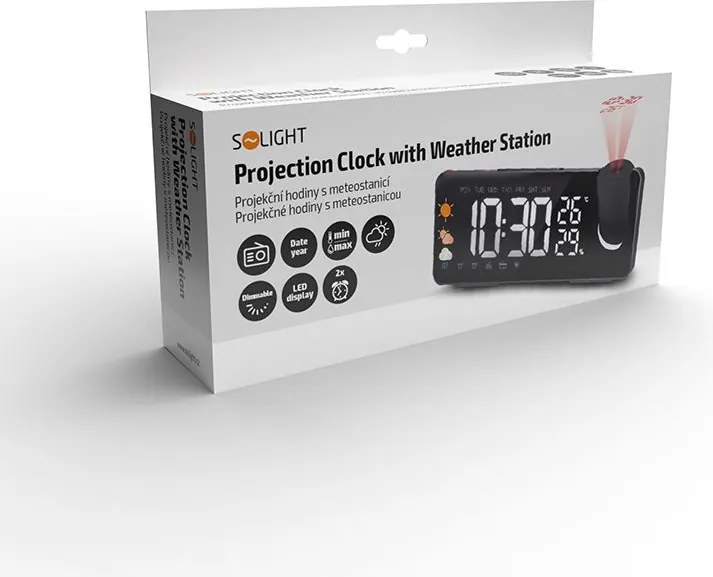 Projekčné hodiny s meteostanicou Solight CA05