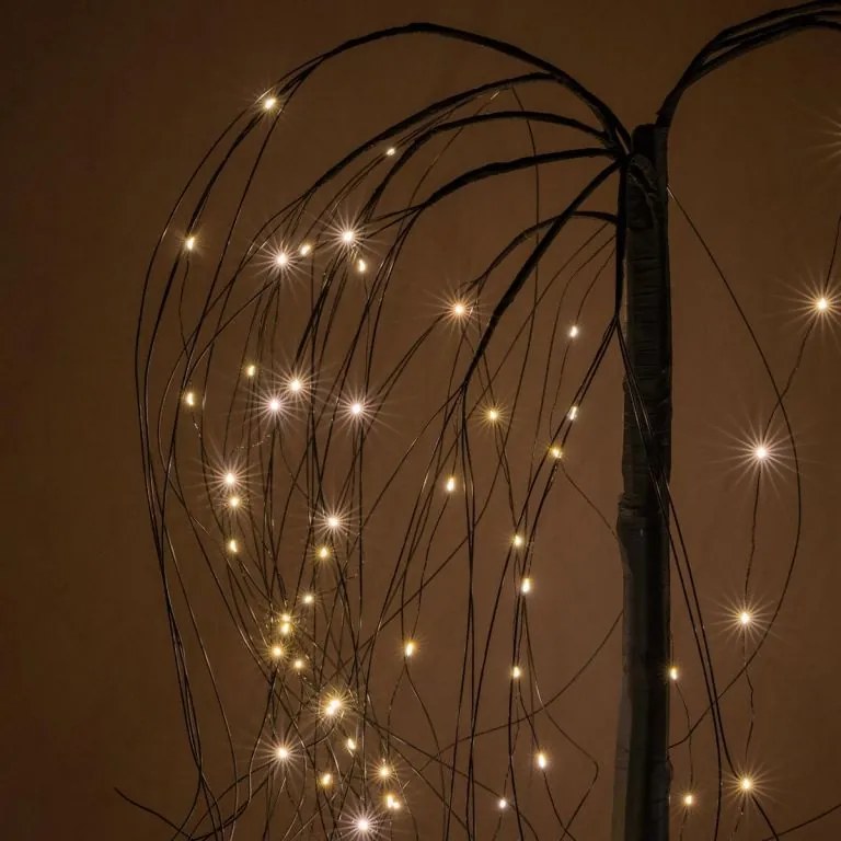 Nexos 72881 Vianočná dekorácia - svetelný strom - smútočná vŕba, 150 cm, 96 LED teple biela