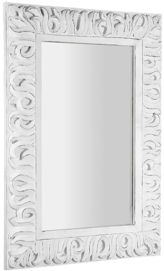 Sapho, ZEEGRAS zrkadlo v ráme, 70x100cm, biela Antique, IN421