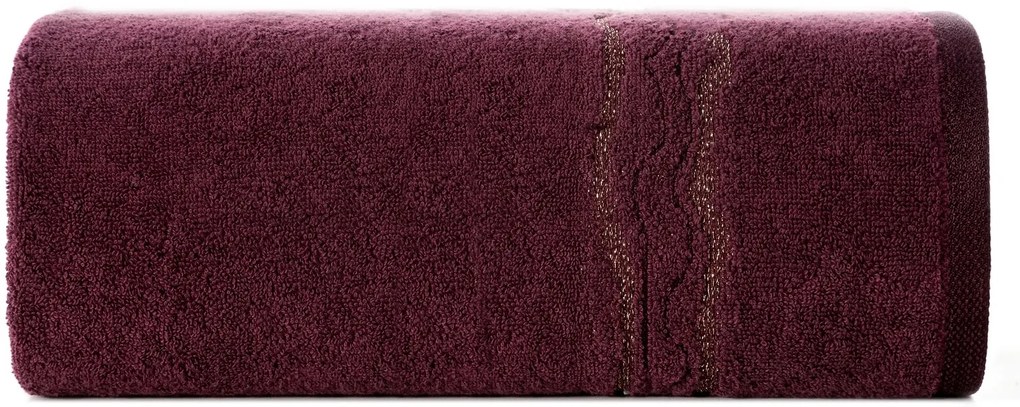 BAVLNENÝ UTERÁK KARIN SADA 6KS 50X90 CM BORDOVÁ