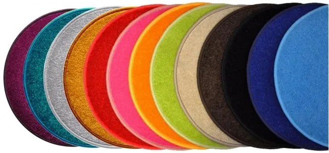 Vopi, Kusový koberec Eton vínovo červený kruh, 200x200 (priemer) kruh, červená, chodba / predsieň