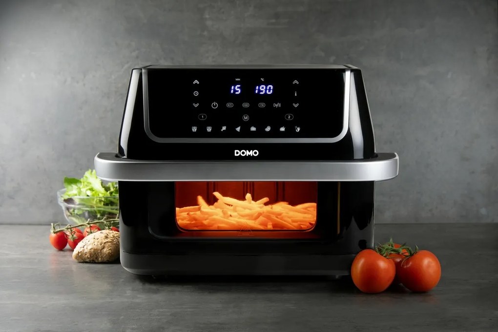 DOMO DO544FR teplovzdušná rodinná fritéza s priezorom, 10 l