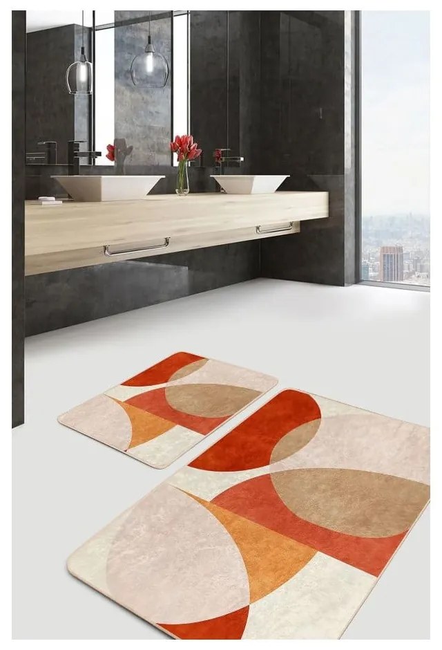 Zamatové kúpeľňové predložky v súprave 2 ks 60x100 cm – Mila Home