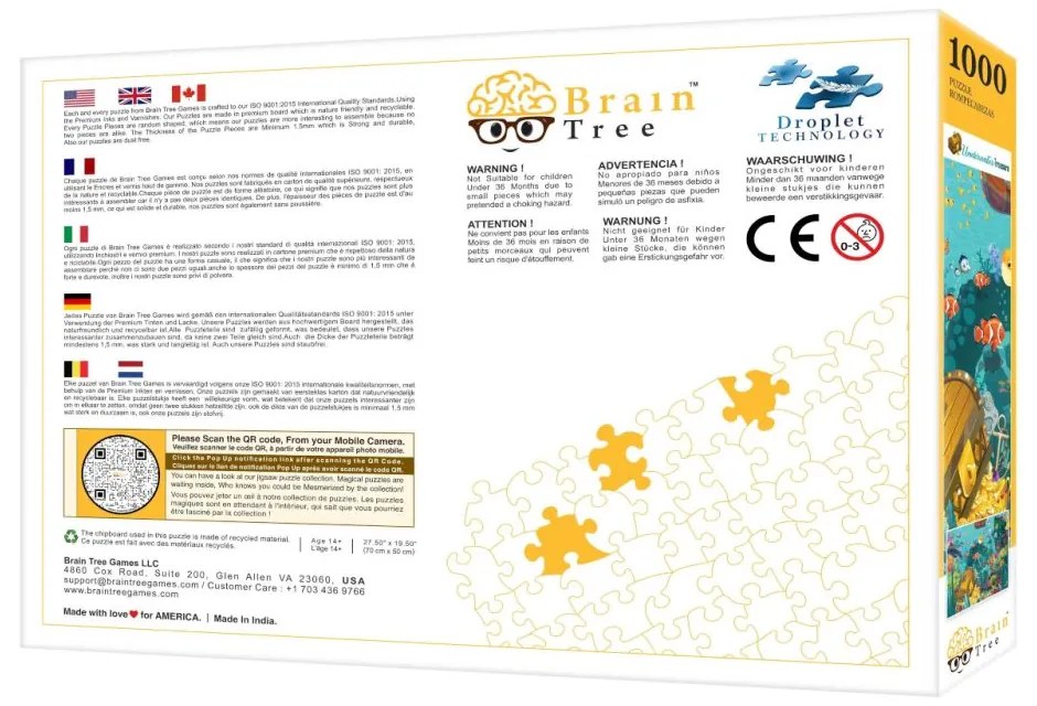 Brain Tree Puzzle Poklad pod hladinou 1000 dielikov