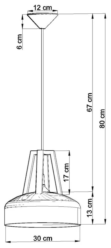 Čierno-béžové závesné svietidlo Nice Lamps Olla