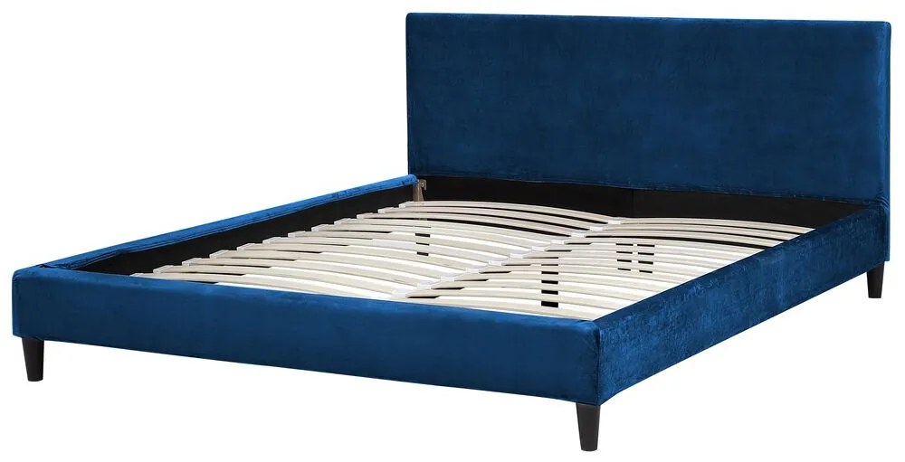 Manželská posteľ 160 cm FUTTI (s roštom) (modrá). Vlastná spoľahlivá doprava až k Vám domov. 1007266