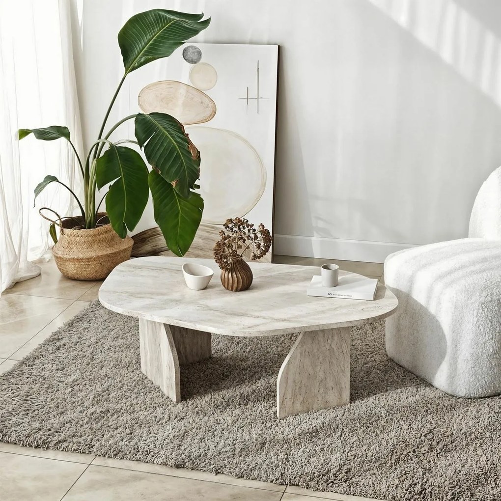 Konferenčný stolík Rock Travertine