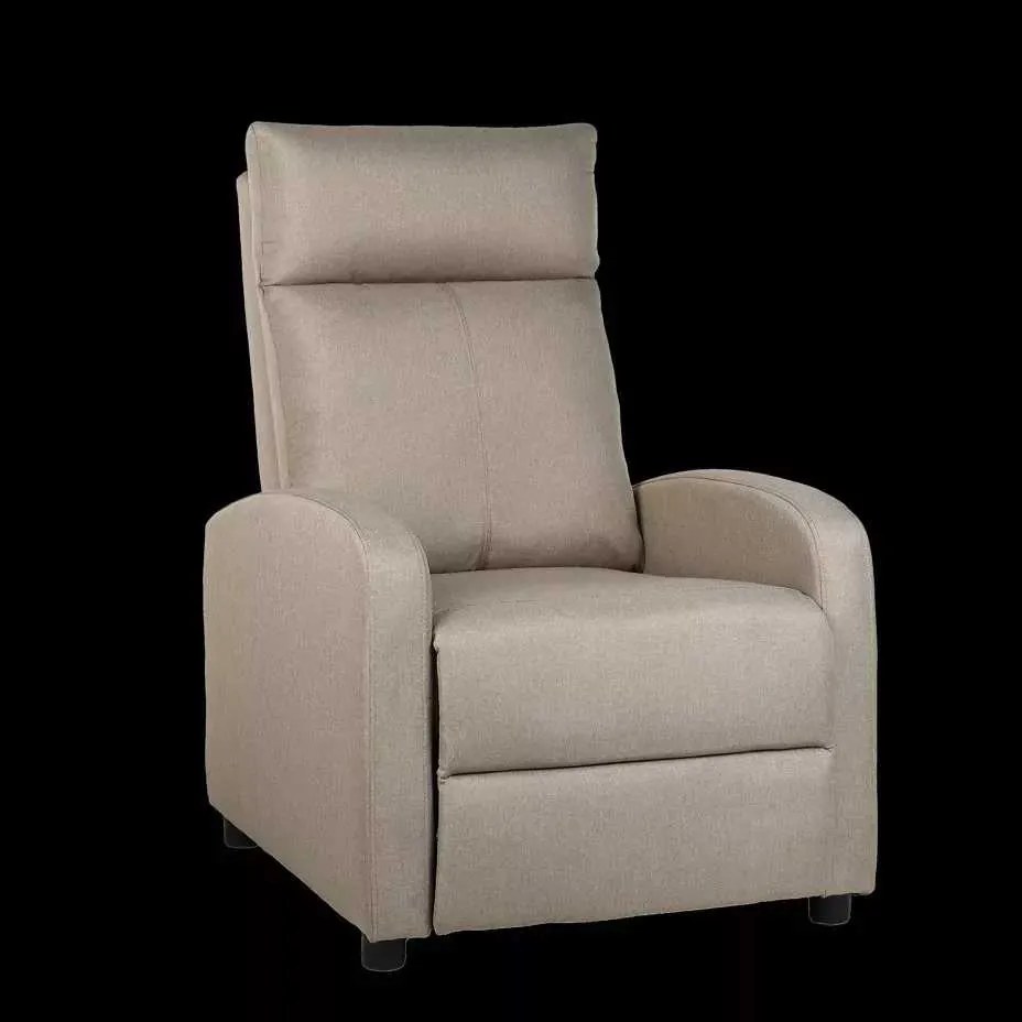 LuxuryForm DESIGN Televízne kreslo RUFO s polohovaním - béžové