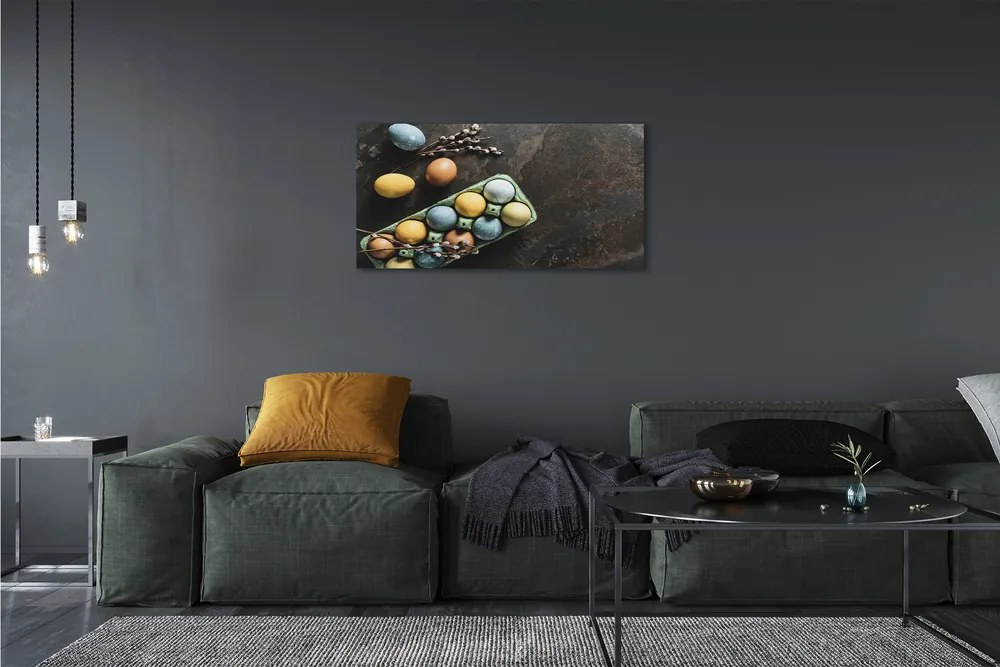 Obraz na plátne vajcia base 125x50 cm