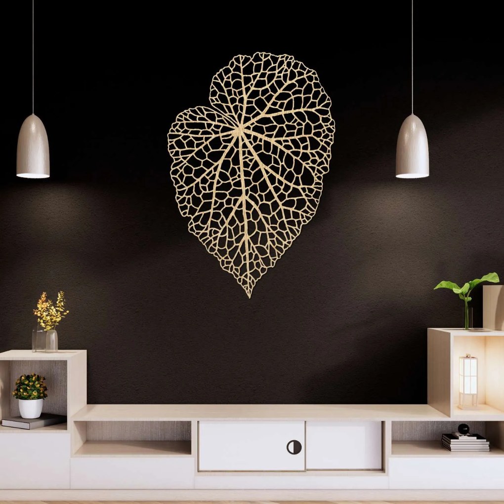 Dekorácia na stenu list | FEUILLE: Preglejka Topoľ - Amber 3072 30 x 44 cm 4081-91966 PR0413