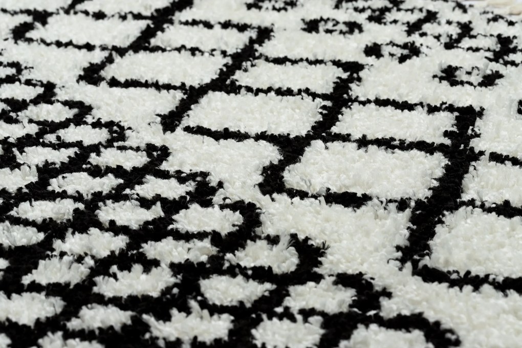 Behúň BERBER SAFI, biely, strapce