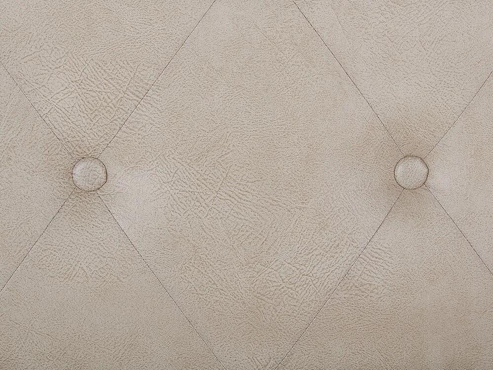 Podnožka s úložným priestorom z béžovej umelej kože MALLARD Beliani