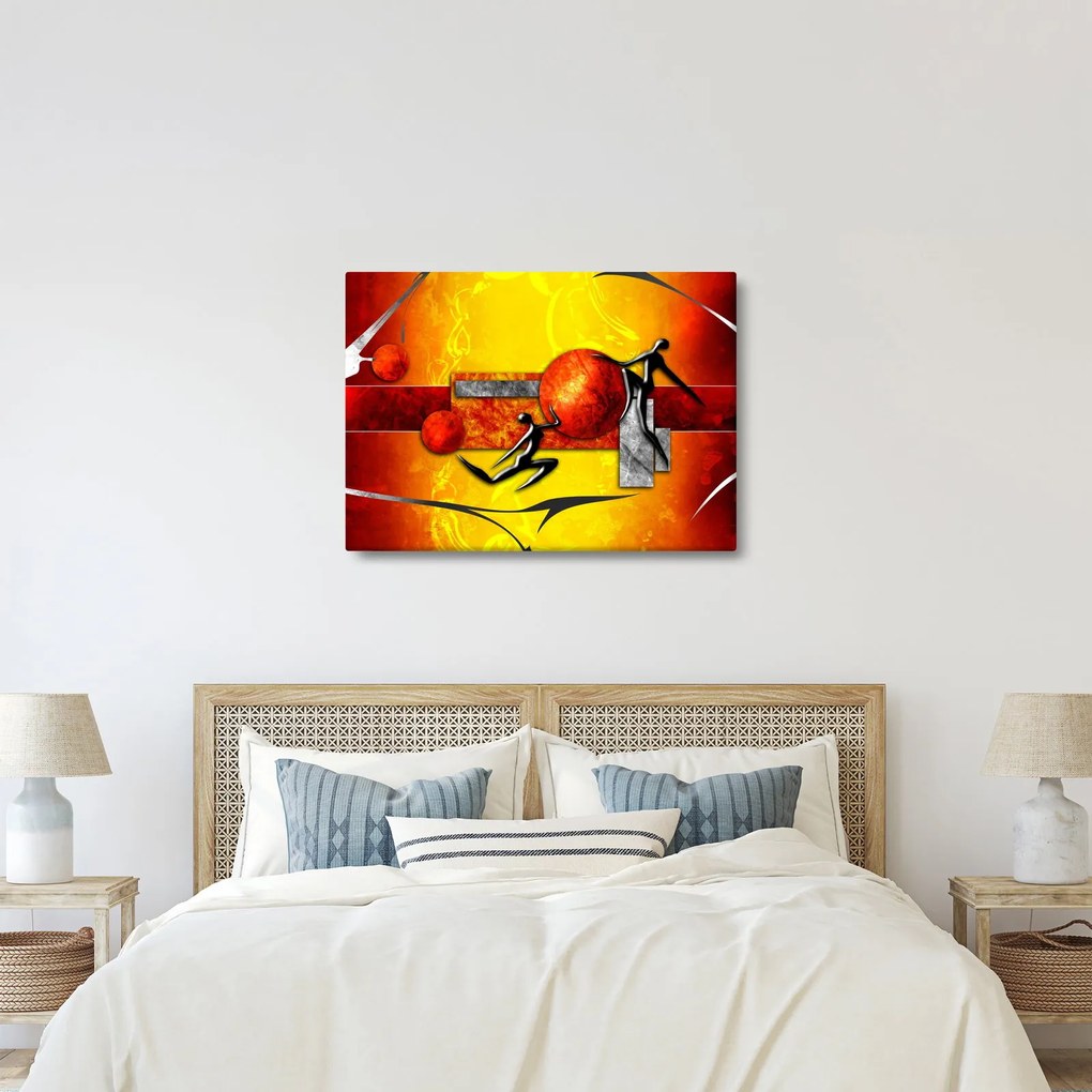 Obraz - Maľba ľudskosti (70x50 cm)
