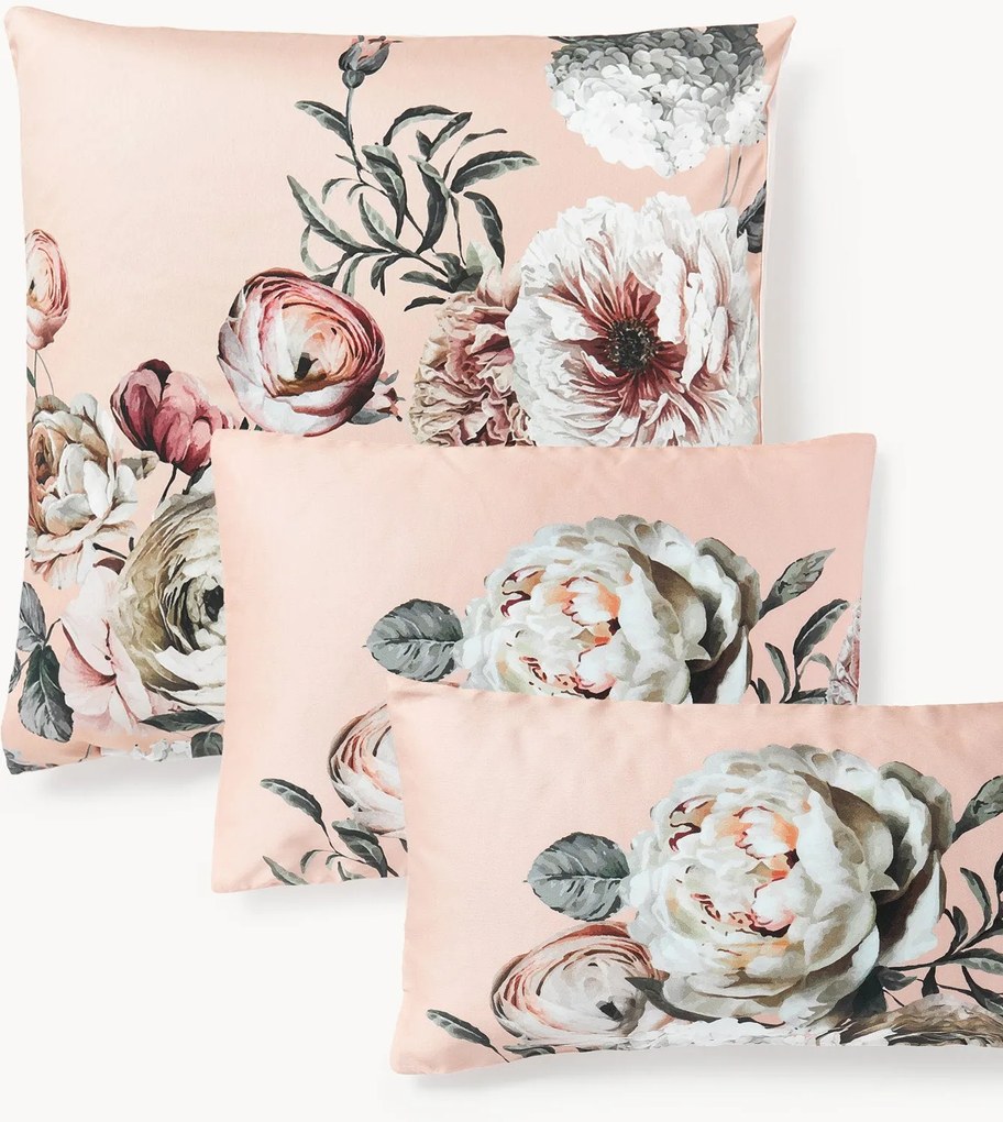 Obliečka na vankúš z bavlneného saténu Blossom