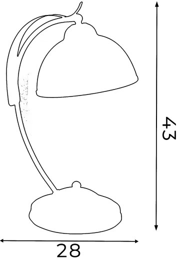 Stolná lampa KORFU 1xE27/60W/230V