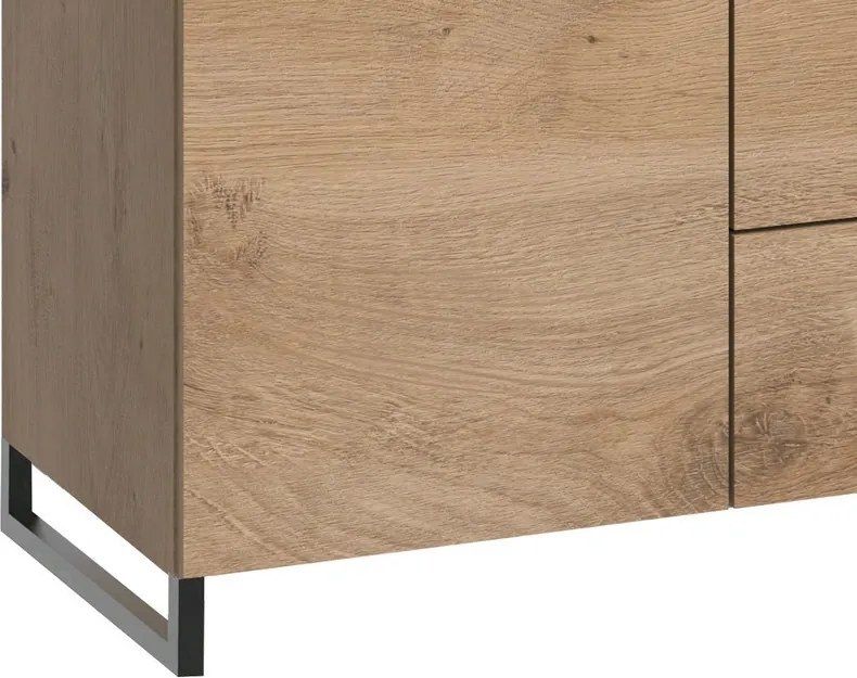 Úložná komoda so zásuvkami Detroit, doskový dub