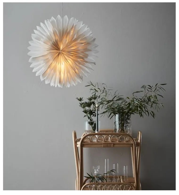 Sivá závesná vianočná svetelná dekorácia Solina – Markslöjd